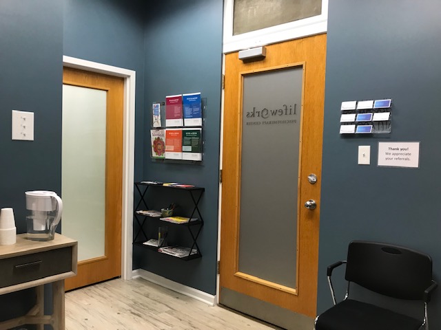 Lakeview office reception area